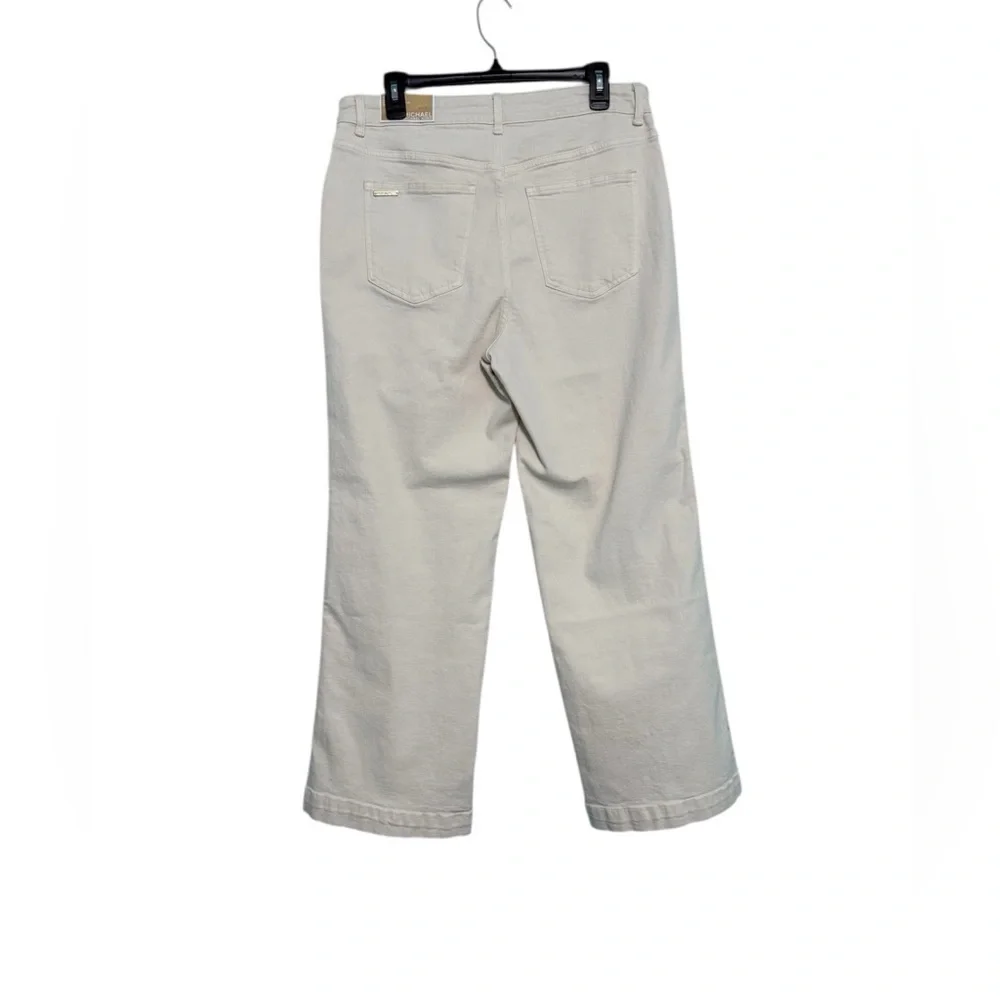 Michael Kors Cream High Rise Jeans Relaxed Fit
